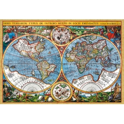 Mapa świata 1607,  Pieter van der Keere