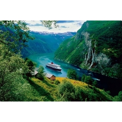 Wodospad Siedem sióstr, Geirangerfjord, Norwegia