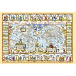 Mapa świata, 1639 r.