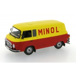 Barkas B1000 furgon MINOL 1960 (czerwony / żółty)